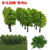 10pcs Model Trees Train Railroad Layout 3.5CM HO OO Scale Diorama Wargame Landscape Park Scenery Miniature Tree Decoration 1