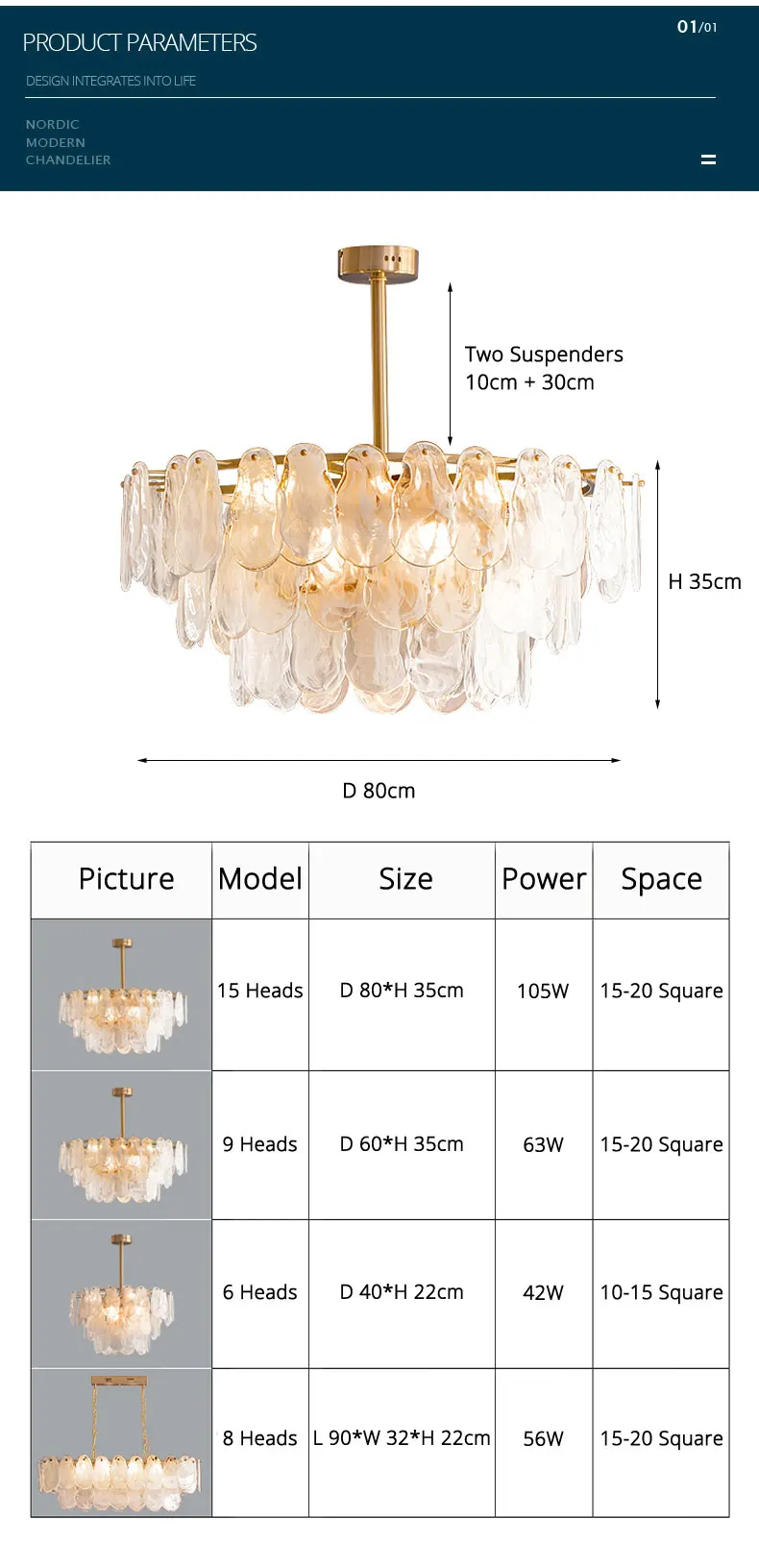 French Style Retro Cloud Glass Living Room Chandelier Luxury Study Dining Room Bedroom Bar Interior Lamps white chandelier