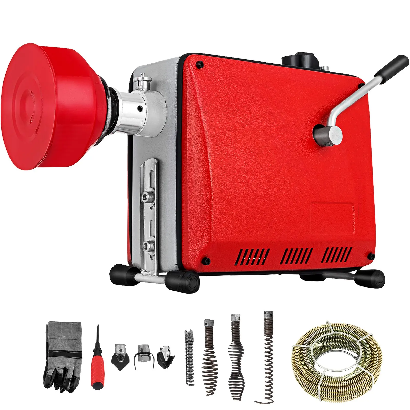 Drain Cleaner Machine Sectional Drain Cleaner 400W 20m x 16mm Drain Auger  Cleaning Machine HX-75