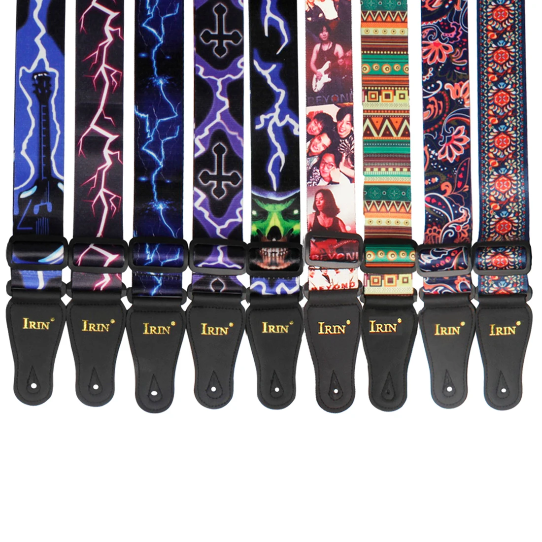 Adjustable Multi-Color Pure Cotton Guitar Strap