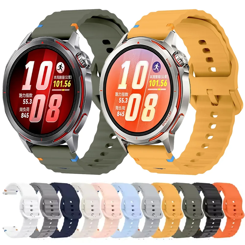 Soft Silicone Adjustable Watch Strap, 18/20/22mm - Multiple Sizes and Colors Available