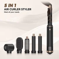 Sèche-cheveux multi-fonctions, peigne à air chaud, brosse détachable, double usage lissage et bouclage, outil de coiffure domestique 5