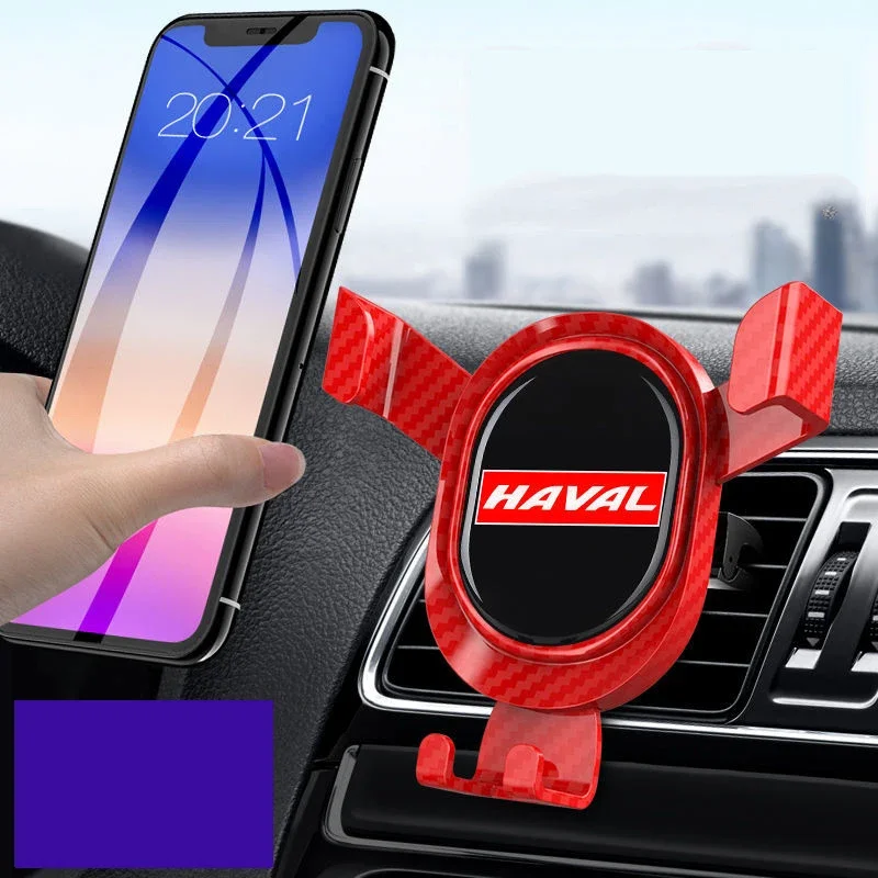 Автомобильная Подставка для телефона из углеродного волокна, устойчивый держатель для мобильного телефона Haval H6 2021 H8 H7 H3 F7 H2 H9 H2S H5 M4 Jolion F7X M2 H4 Tabanca