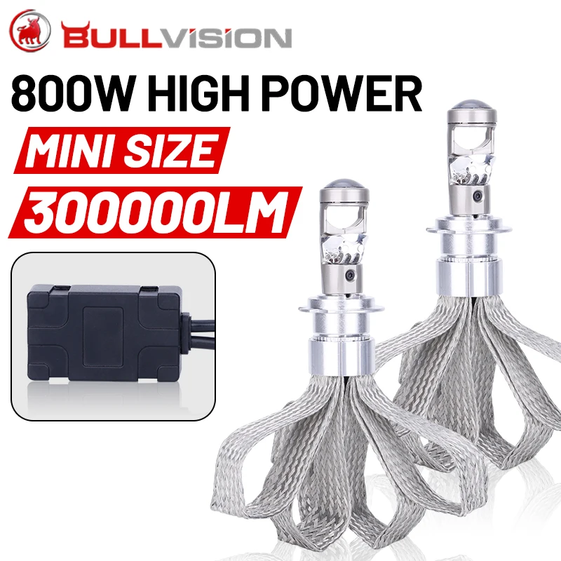 

Лампы для фар Bullvision H7 Bi светодиодный Canbus 800 лм 9005 Вт H4 H8 H11 HB3 9006 9054 HB4 H9 6500 CSP без вентилятора K 12 в 24 В