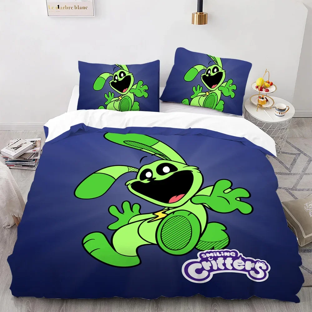 Anime Cartoon S-Smiling Critters Horror Game CATNAP DOGDAY Duvet Cover Sets Printed Bedding Set Double Queen King Size 2/3pcs 5