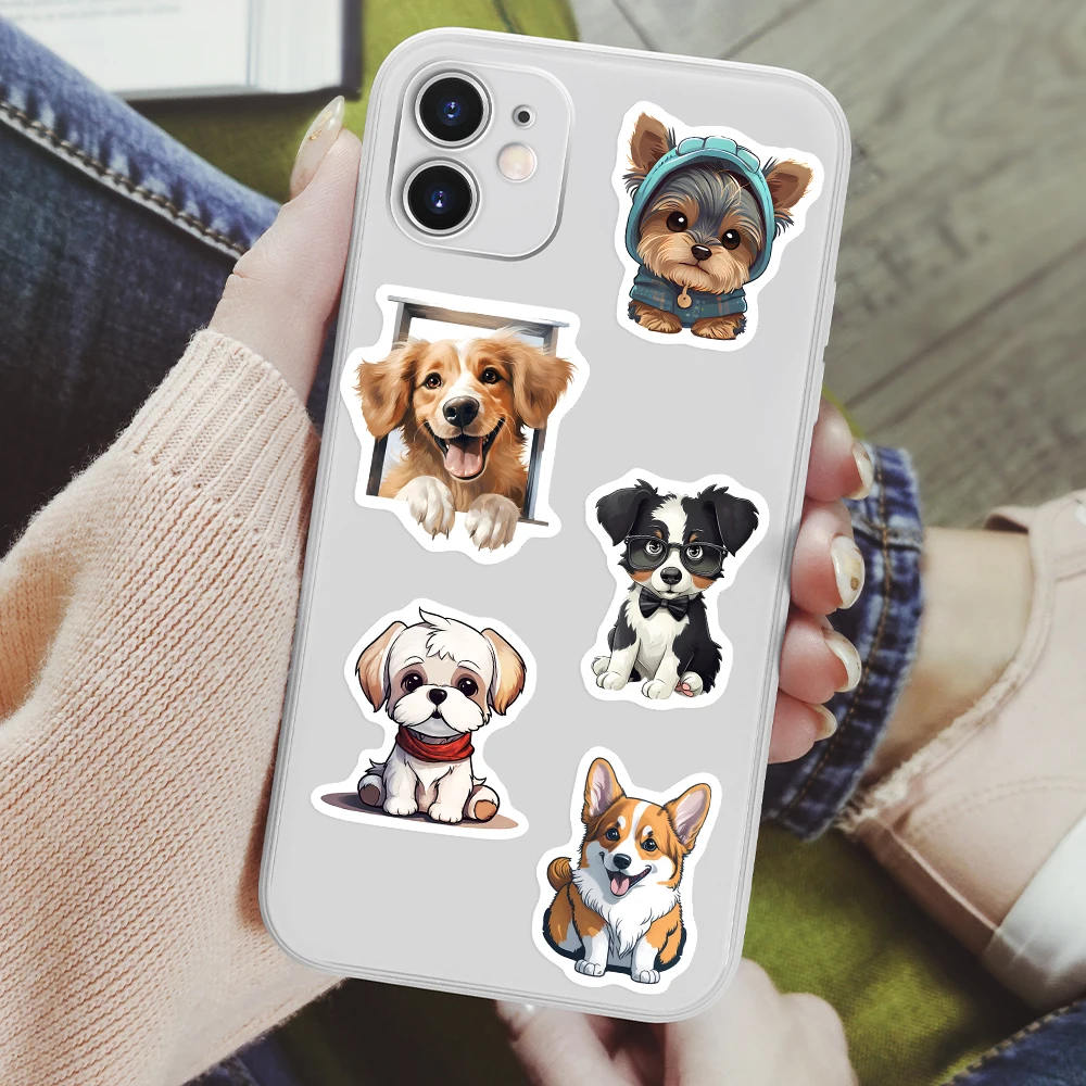 Set Di Adesivi Con Personaggi Dei Cartoni Animati Di Animali Marini E Cani Personaggio Cartone Animato