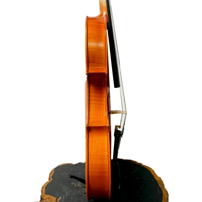 Фото Скрипка из массива дерева ручной работы от бренда SONG в стиле Strad, 4/4 дюйма, с рисунком в виде розы на задней части, большой и мощный звук #15228 №2
