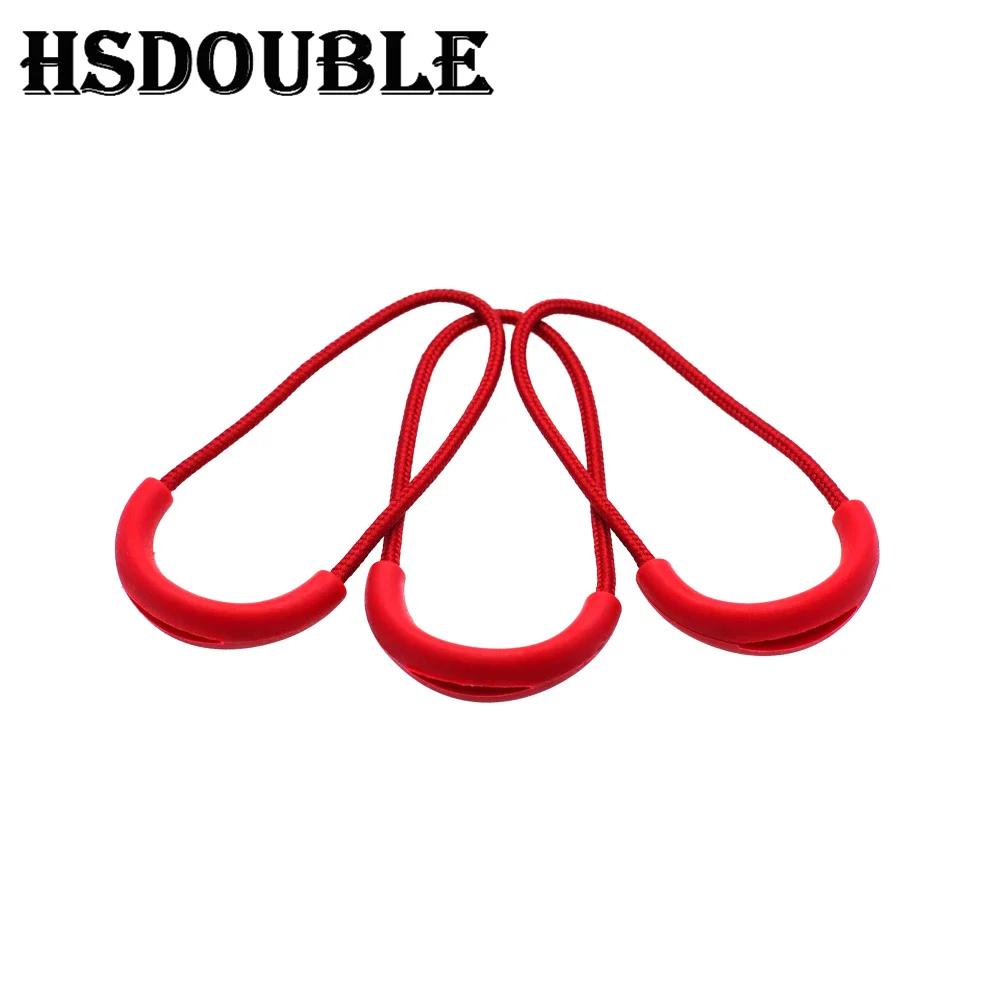 U Shape Cord Zipper Pulls Strap Lariat 10 Pcs/Pack for Apparel Accessories Color Red zipper repair kit zipper pullers zipper accessories