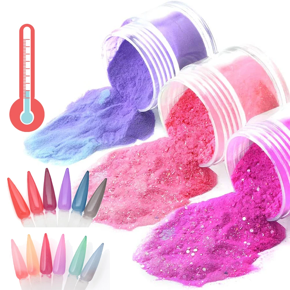 1OZ Temperature Mood Changing Colors Nail Powder Fine Dipping Powder