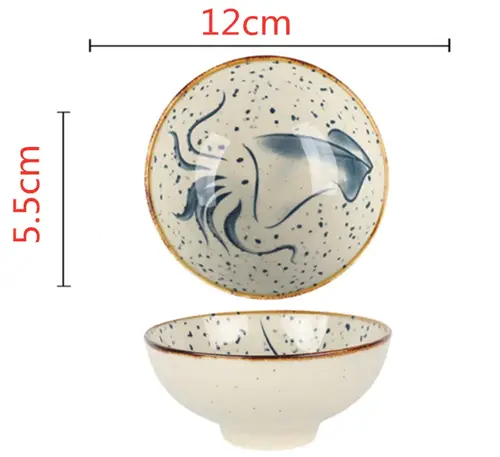 Japanese household ceramic rice bowl noodle soup dessert bowl Korean ice bowl creative retro tableware hat bowls zero waste - Image 8
