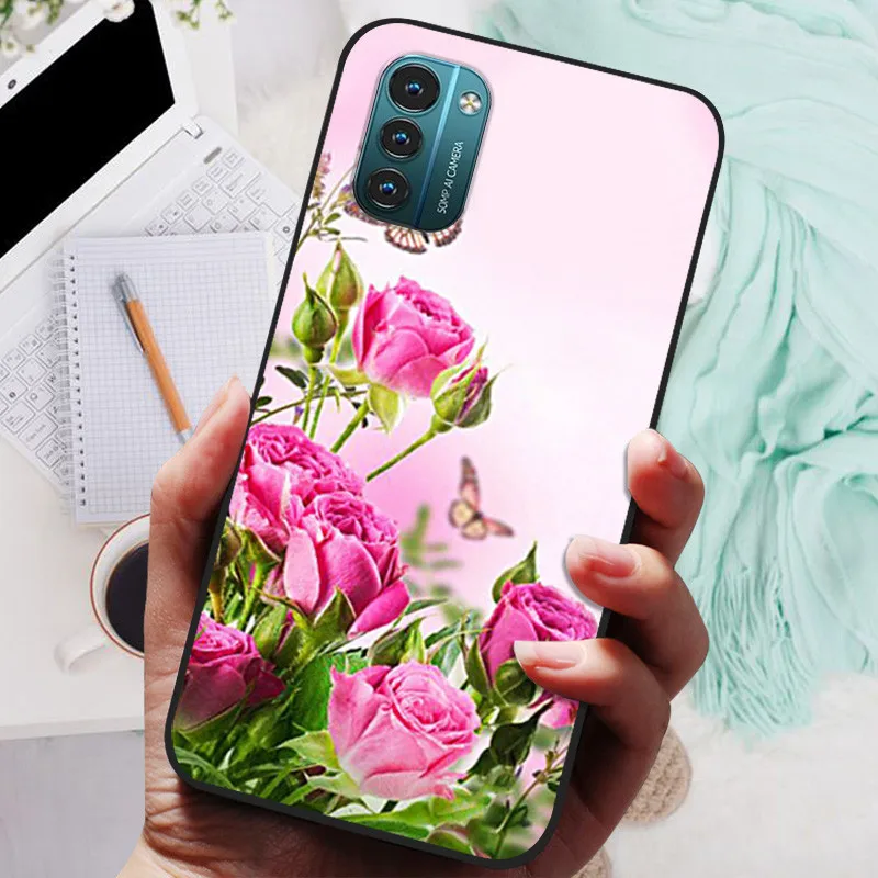 Floral Astronaut Soft TPU Silicone Bumper Phone Case