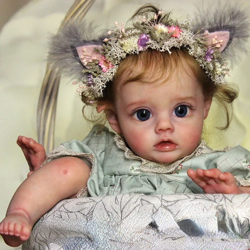 12inch Reborn Doll Kit Mini Elf Handy Fairy Doll Kit with Certificate Unfinished Unpainted Blank Vinyl Doll Parts butterfly flowers imprinting pu leather phone shell for realme 8 8 pro folio flip skin touch leather case with wallet foldable stand handy strap pink