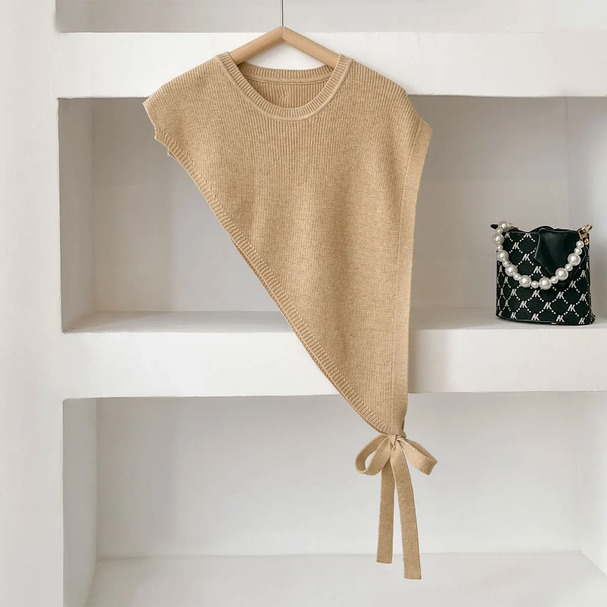 Versatile Women's Woolen Knitted Shawl Cape - Designer Spring and Summer Fashion
