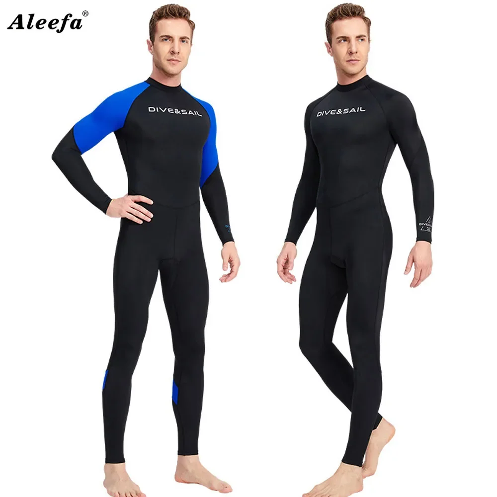 Men Rash Guard Suit Surfing Snorkel Diving Full body One piece Swimsuit UV50 Sun UV Protection