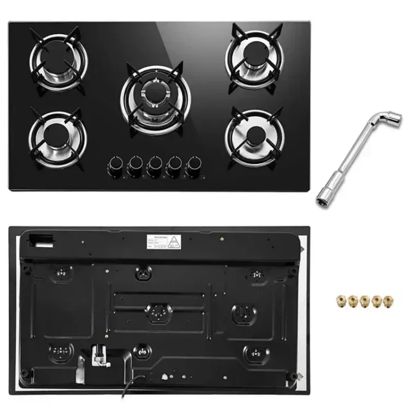 Home Use Built--in Gas Cooker Kitchen Appliance Gas 5 Burners Stove