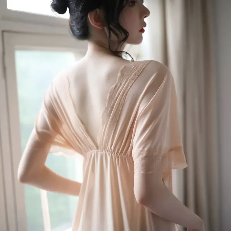 Women Nightgowns Women Nightdresses Sleeping Dress Women Pajamas Women Lingerie Women Lingerie Set Sexy Nightgowns Women Silk Lace Sleepwear Pajamas Nightwear Summer Sleep