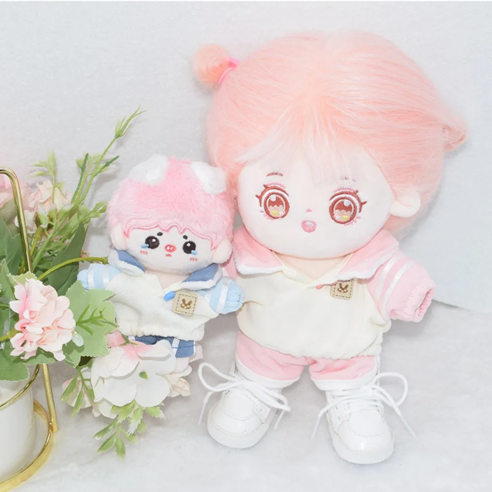 10cm Cartoon Mini Fashion Doll Clothes Suit Jackets Baseball Uniform Cotton Stuffed Dolls Playing House Toy DIY Doll Accessories