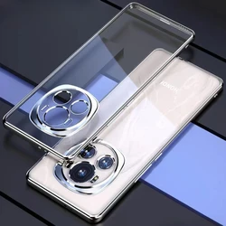 For Honor Magic6 Pro Electroplating Silicone Soft Phone Case with Lens Protection (Silver)
