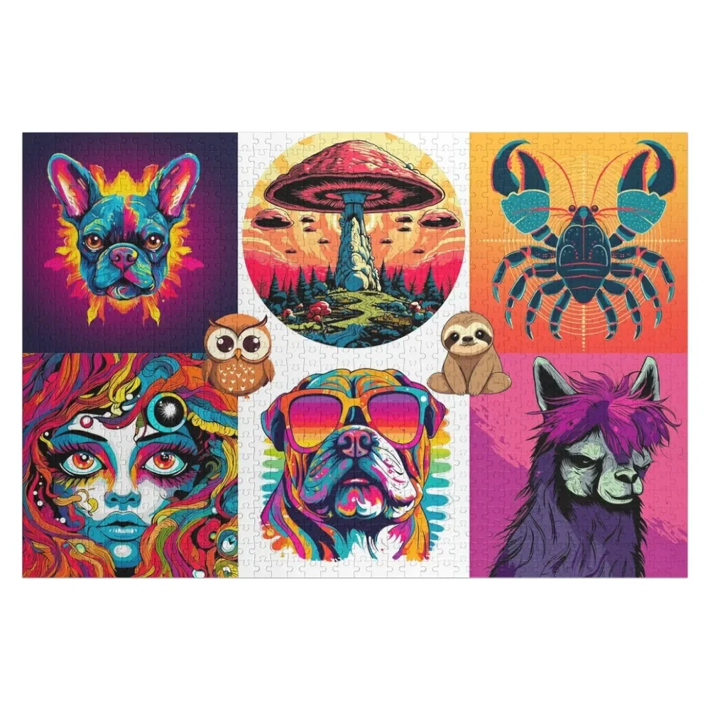 

Vector art Jigsaw Puzzle Game Children Personalized Child Gift Wooden Boxes Puzzle