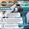 Handheld Hot Air Heating Machine For Makita 18V Battery Heat Gun with 4 Nozzles Industrial Home Hair Dryer Heat Air Machine 4