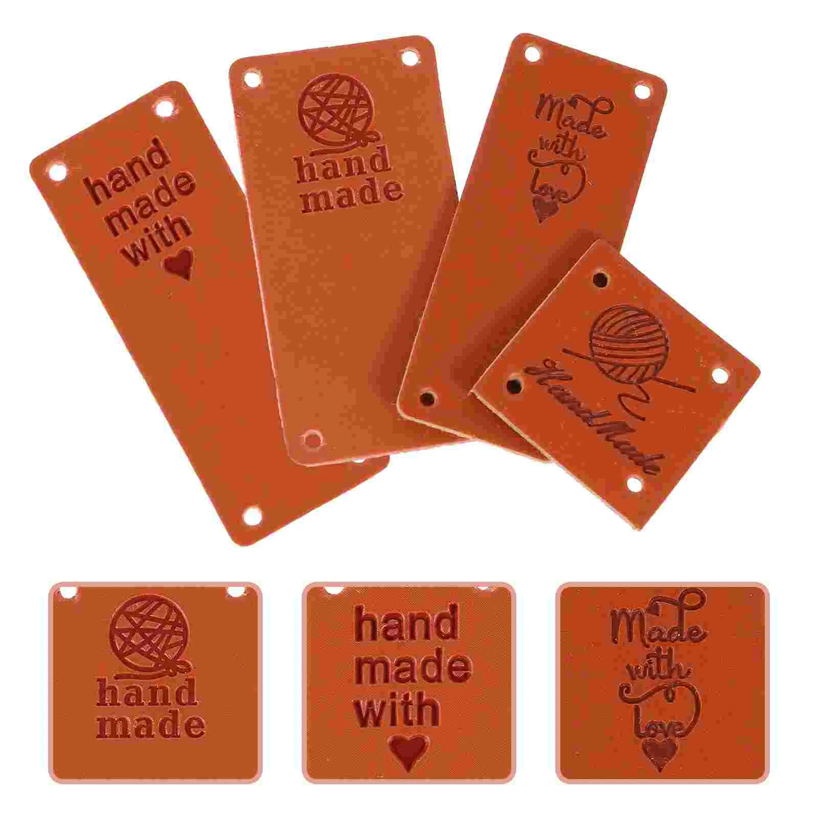 

80pcs Clothing Tags Embossed Label Labels Jeans Tags for Clothing Jeans Bags Shoes Hat