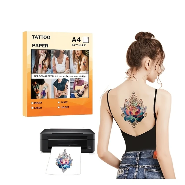 Temporary Tattoo Printer Transfer Paper  Temporary Tattoo Transfer Paper  Inkjet - Transfer Paper - Aliexpress