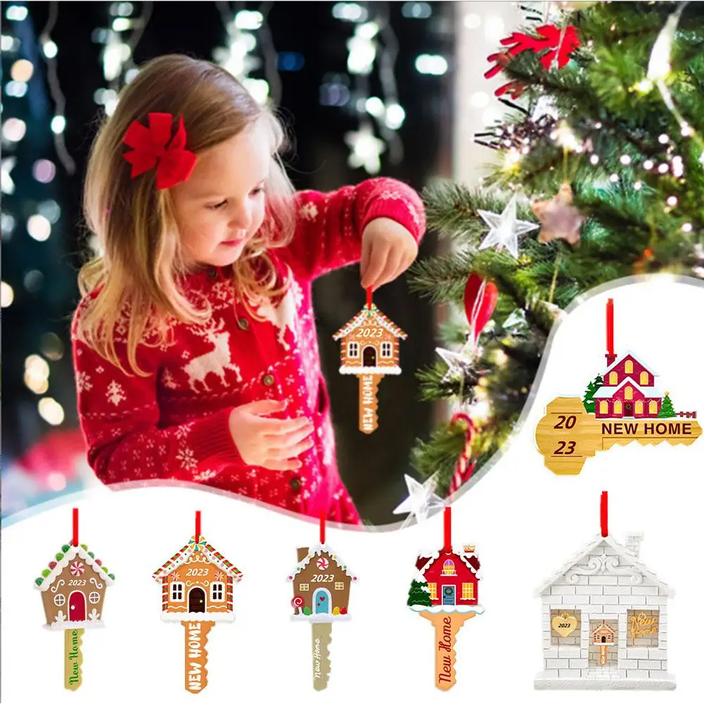

Christmas House Tree Ornaments Glass Decorations For Home New Year Party 2023 Nativity Glass Christmas Toys T8U0
