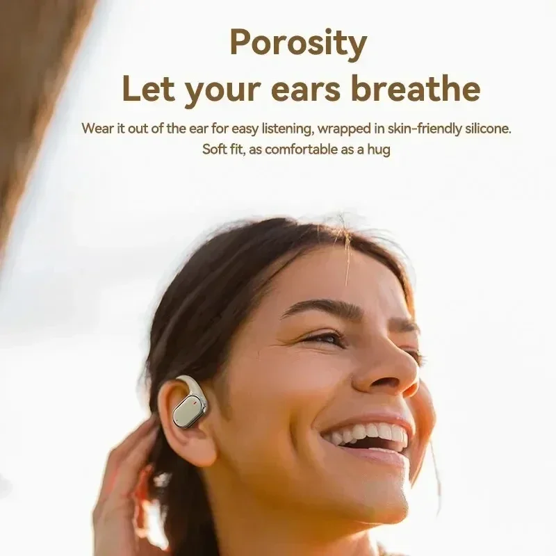 Wireless Bluetooth Ear Hanging Headphones Noise Reduction_voghion.com