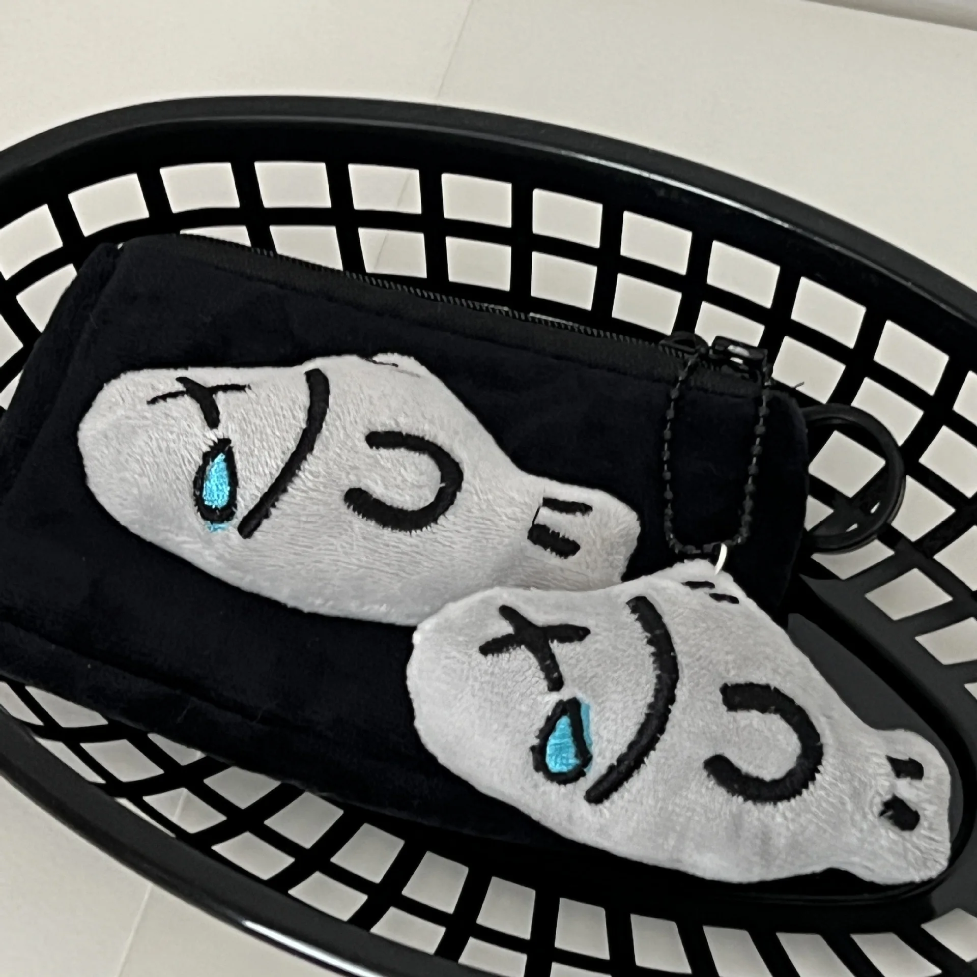 Cartoon Fish Coin Purse Creative Plush Pendant Keychain Mini Zipper Storage Bag Wallet Cute Fashion Earphone Pouch Ornament Gift