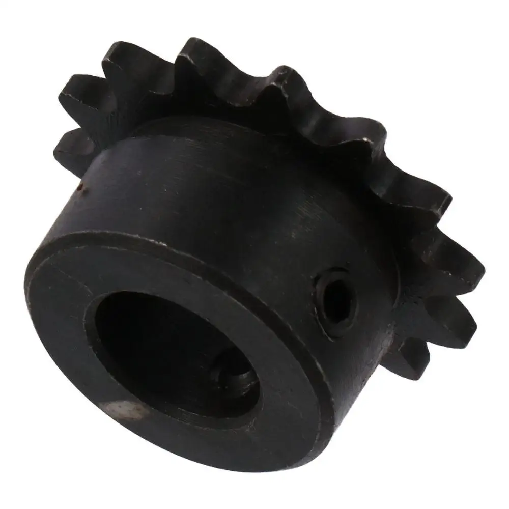 14 Tooth B Type Roller Sprocket 25 Chain Black Oxide Industrial Chain Wheel Single Strand 1/4" Pitch C45 Carbon Steel