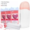 Roller Depilatory Wax Kit Heater Face Body Hair Removal Epilator Roll on Wax Heating Machine with Waxing Strips Paper 1