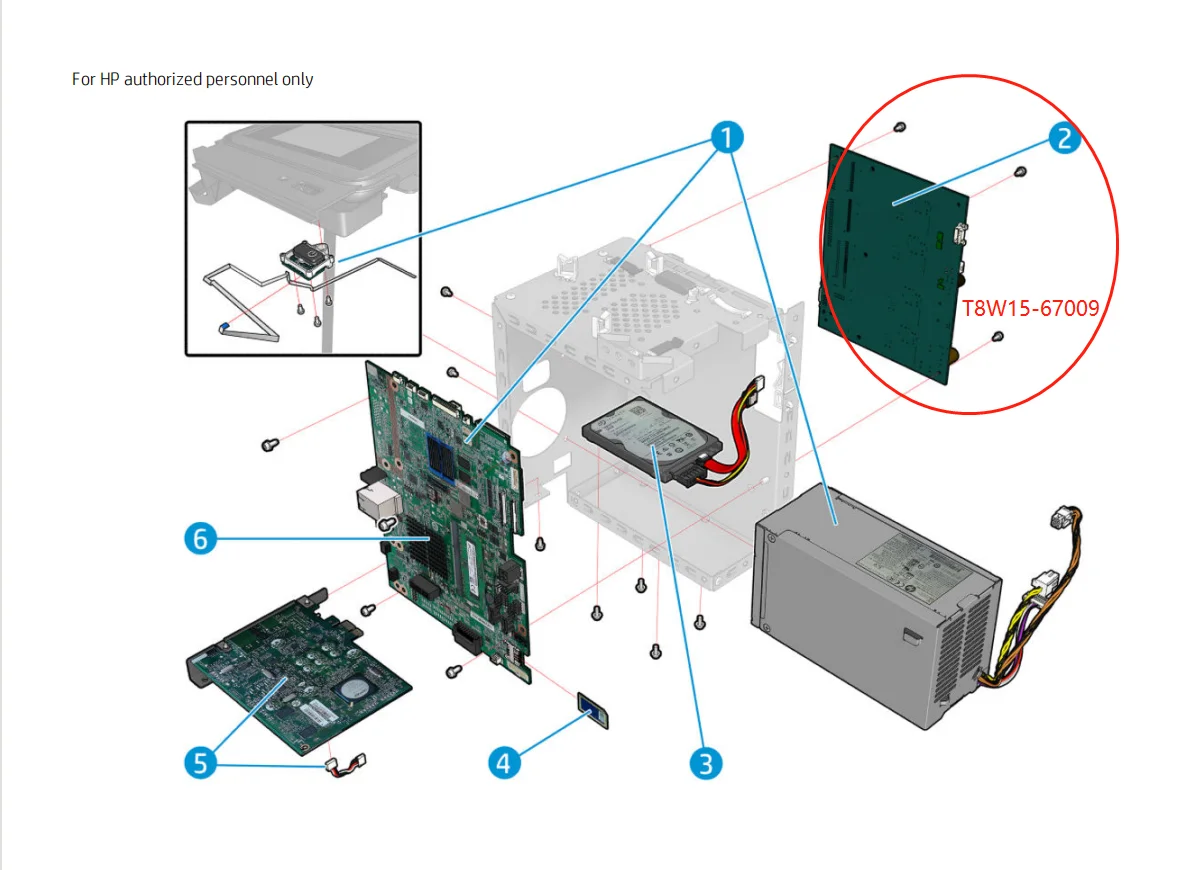 T8W15-67009 Mechatronics PCA Board Fit for Designjet Z6 Z9