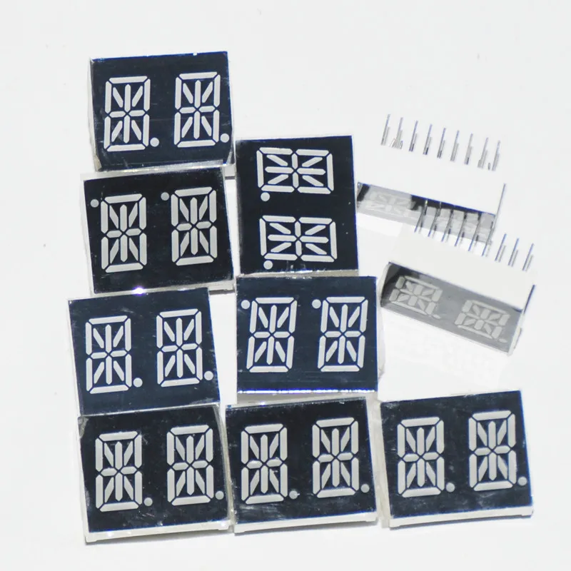 10pcs 14segments 0.54 led digital tube display 2Blocks 2Bits 2Characters 2Digits 0.54Inch Letters RED 14 Segment Display Cathode