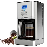 AIRMSEN Stainless Steel 12 Cup Drip Coffee Maker, Programmable Coffee Machine Self-Cleaning 1