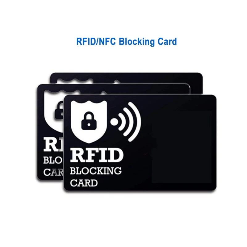 RFID Blocking Card Security Debit Credit Card Passport Protector Blocker NFC Signal Blocking ID ATM Guard Cardholder Sleeve