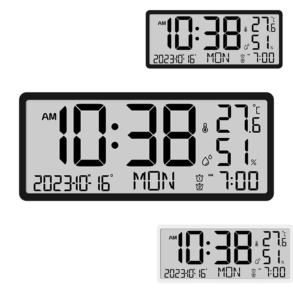 1 Pc Multifunctional Wall Clock Living Room Clock Simple Modern Alarm