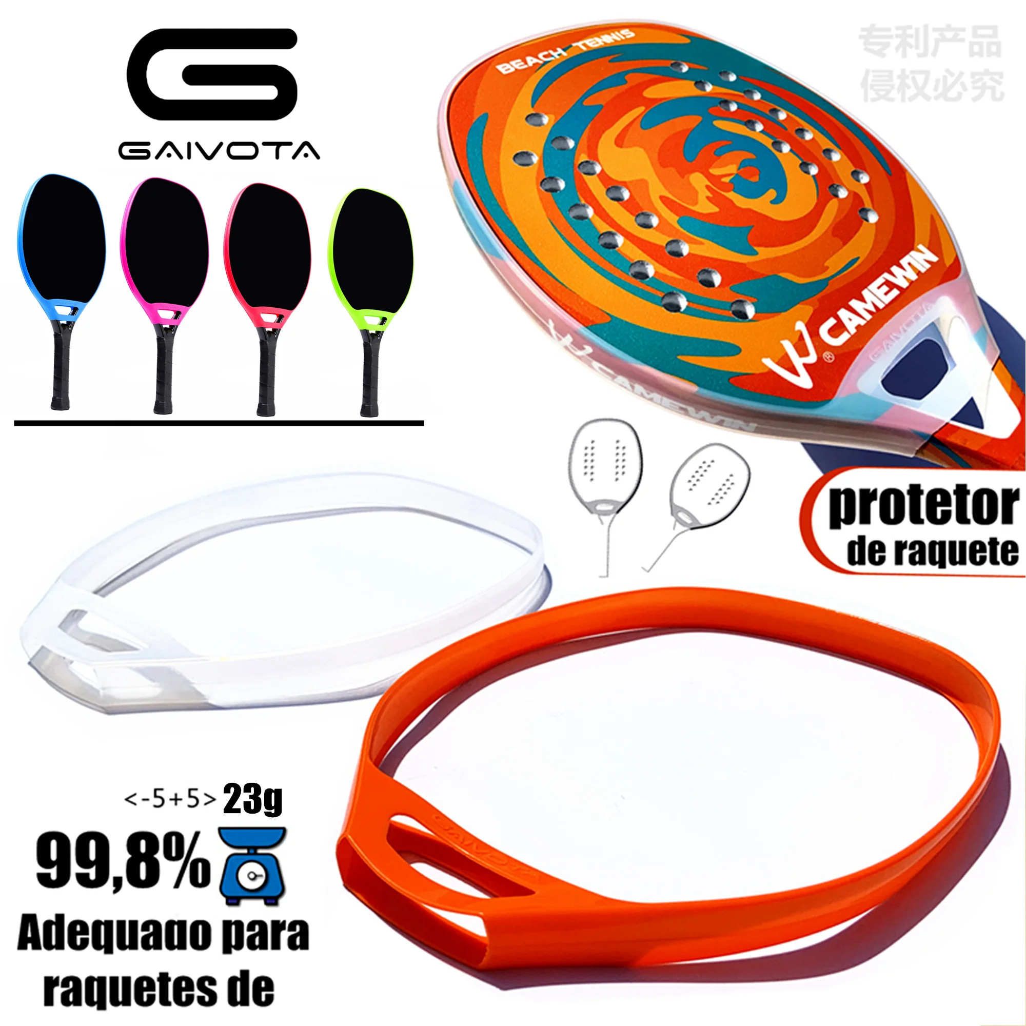 Silicone Beach Racket Accessories Racket Beach Tennis Racket Beach