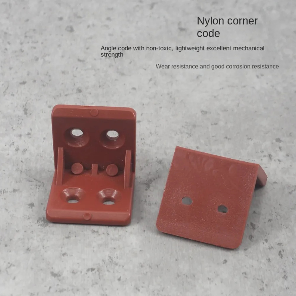 Nylon Plastic Corner Code 90 Degree Angle Retainer 10PCS Laminate Clothe Cabinet Reinforcement Connector Hardware Accessories