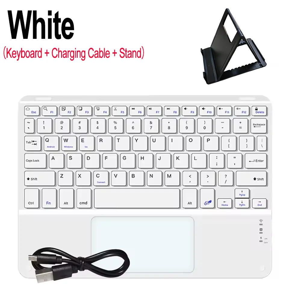 Universal Wireless Trackpad Keyboard for Smartphones, Tablets, and Laptops