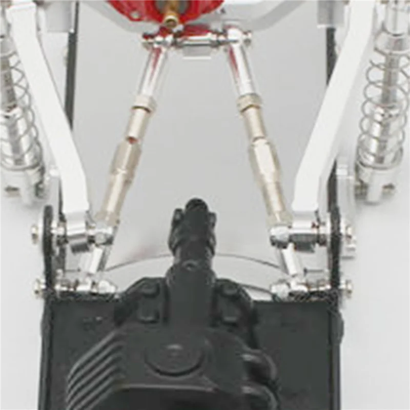 ABVO-64X 금속 섀시 풀로드 링크 서스펜션 타이로드 MN D90 D91 D96 D99 D99S MN90 MN99S 1/12,Silver