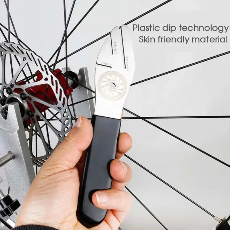 자전거 도구 디스크 브레이크 로터 정렬 조정 도구 평탄화 교정 렌치 스테인레스 스틸 자전거 브레이크 수리 도구