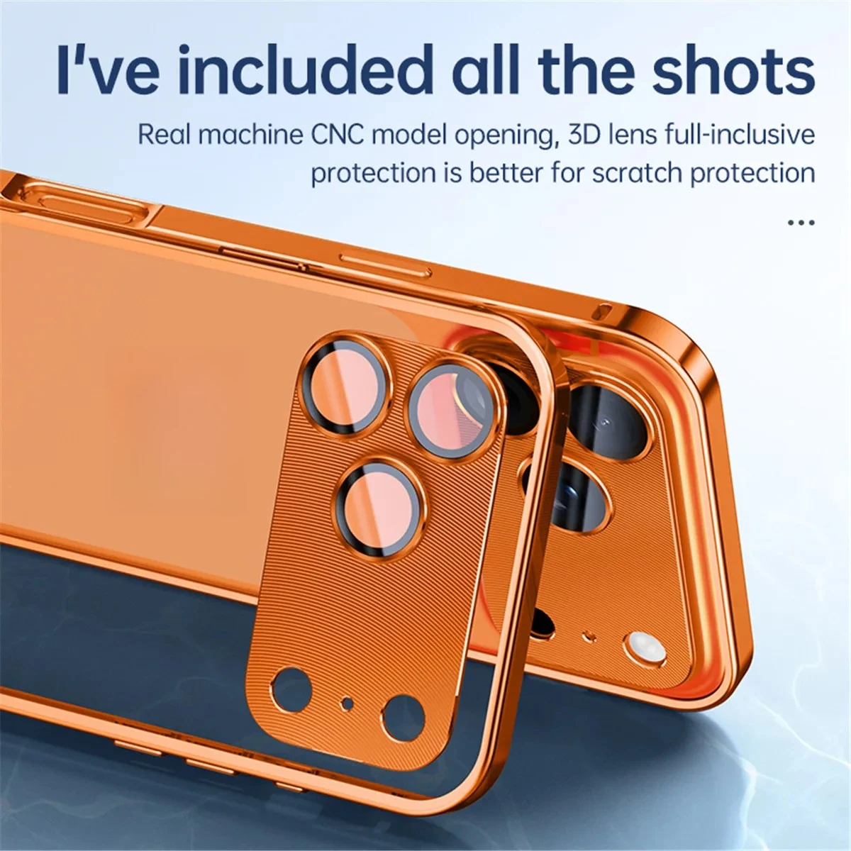 Premium Aluminum Alloy Frame Metal Case with Lens Protection and Heat Dissipation