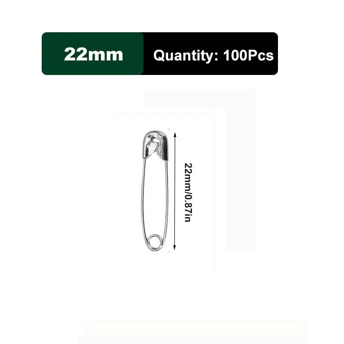Durable Rust-Resistant Silver Safety Pins for DIY Crafts and Sewing Accessories (50/100 Pack)