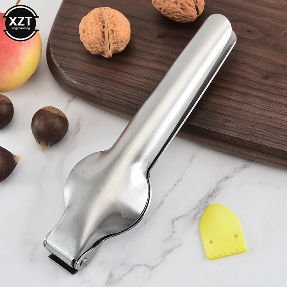 Lot De 2 Pinces à Marrons En Acier Inoxydable Avec Denture