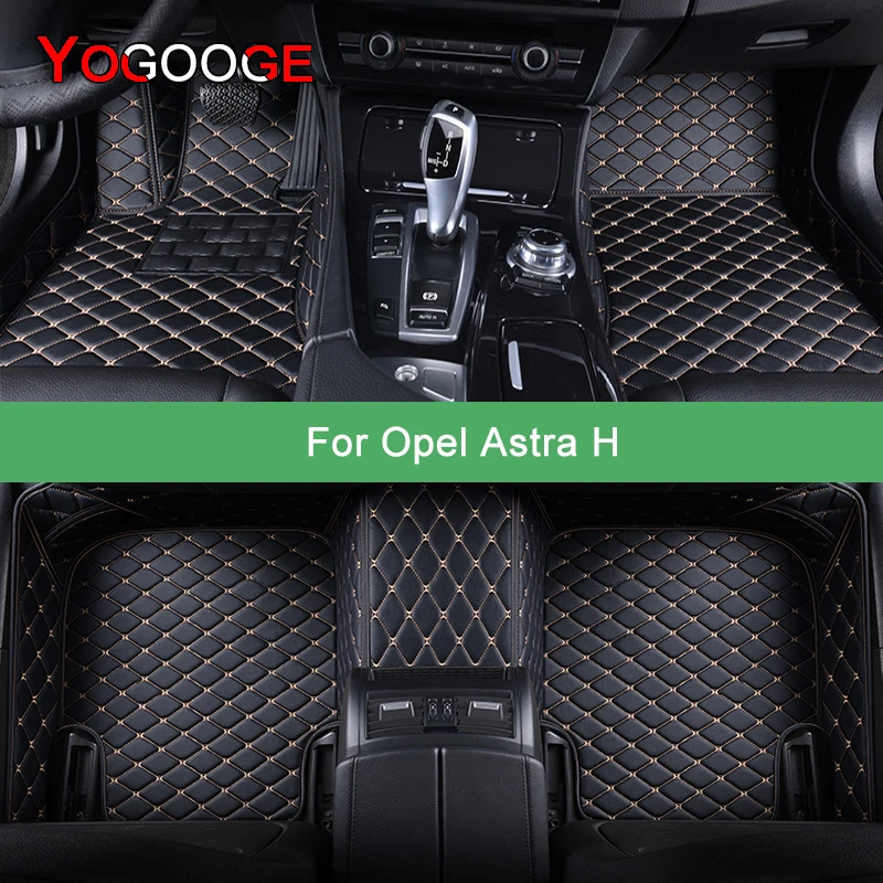 

YOGOOGE Custom Car Floor Mats For Opel Astra H 2004-2010 Auto Carpets Foot Coche Accessorie