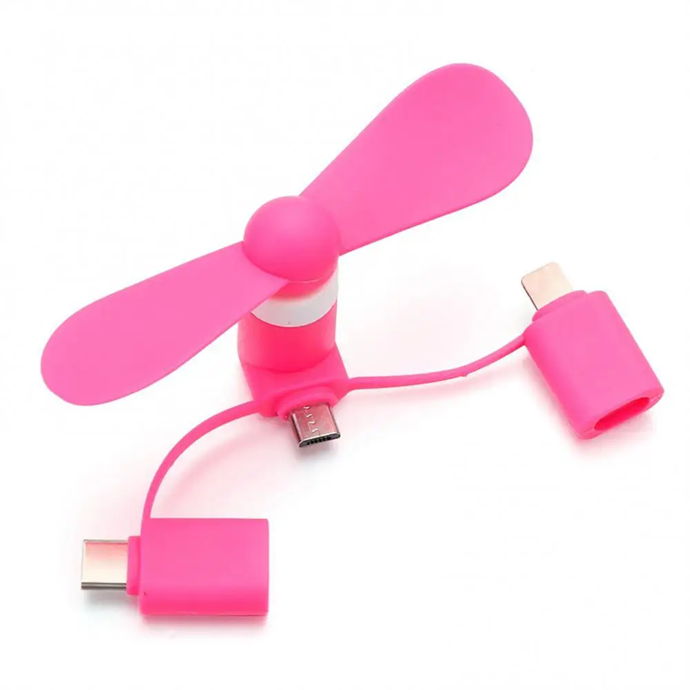 1/3PCS Cooling Fans Removable High Quality For Cell Phone For Ipad 5 6 6s Mobile Phone Mini Fan Micro Usb Type-c Plug