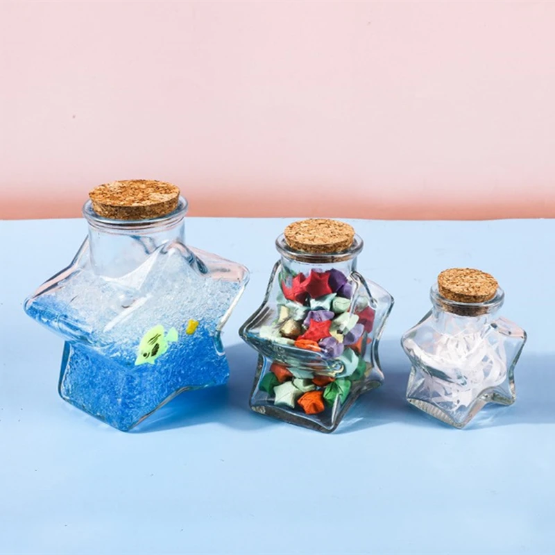 Five-Pointed Star Glass Bottle 3