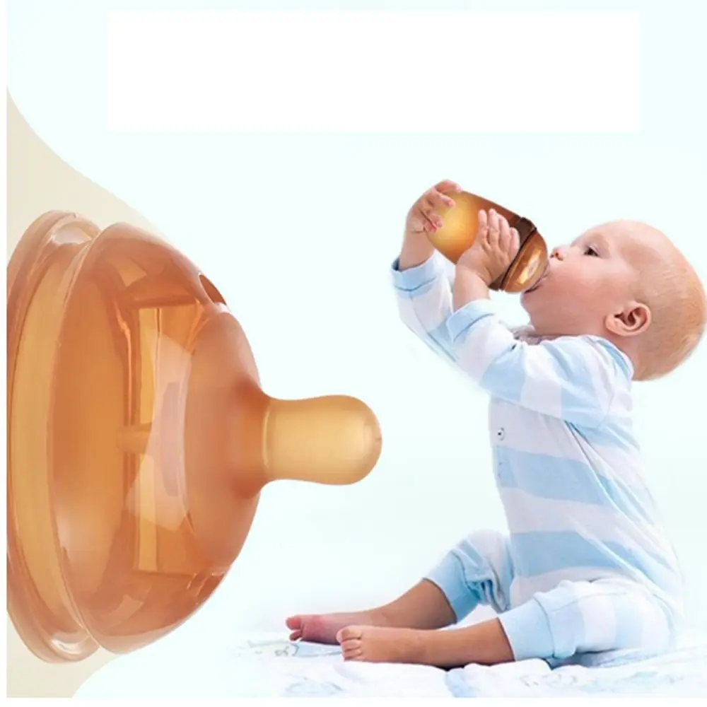 Silicone Silicone Soft Nipple Safety Liquid Natural Anti-bite Inverted Nipple Yellow Flexible Pacifier