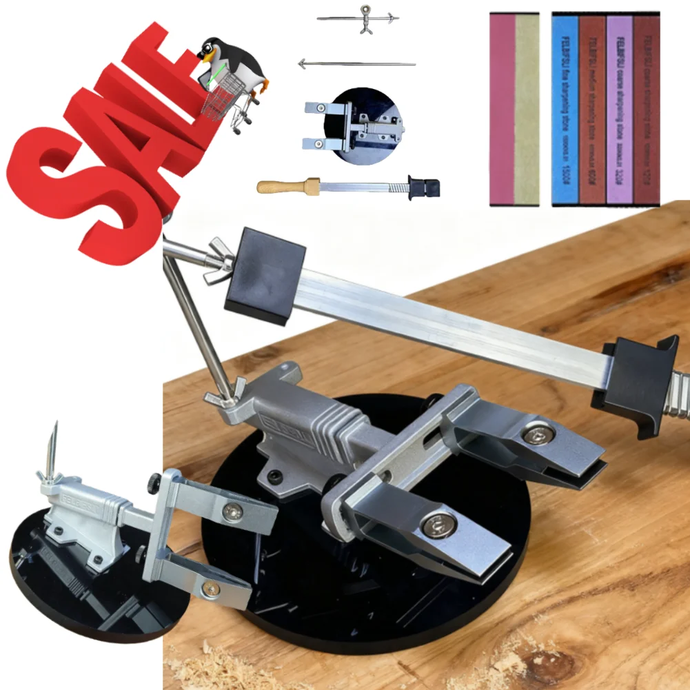 1SET Fixed Knife Sharpener Kitchen Grinding System Honing Diamond Grinder Whetstone Knife Sharpening Stone with Base