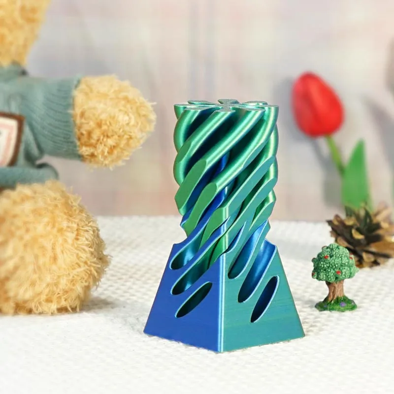 3D Printed Spiral Fidget Toys 11CM Decompression Spinning Three-Dimensional Structure Fingertip Dual Color Stress Relief Toy